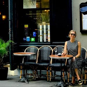 Breezy Striped romper from Saks 5th Ave